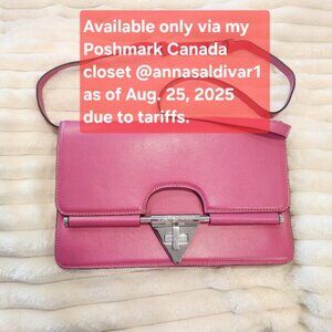 Just Cavalli Pink Leather Crossbody Bag | Barbiecore
